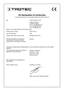 Declaração de conformidade berbequim de percussão sem fios PHDS 10-20V (INT)