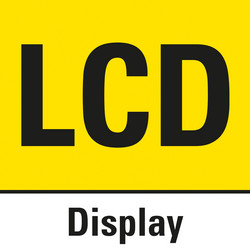 Monitor LCD com indicação de valores e indicador de cores
