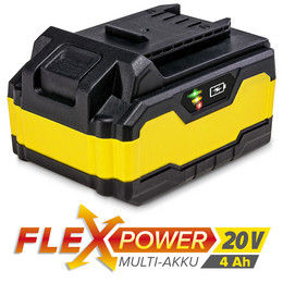 Multi-acumulador Flexpower, 20 V, 4 Ah