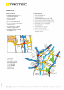 Vias de acesso e de localização da Trotec França, idioma francês